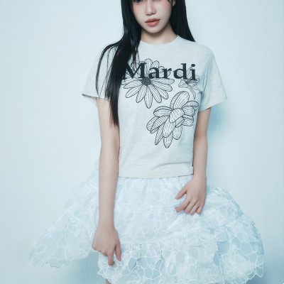 三花修身 5色 SLIM TSHIRT TRIPLE FLOWER